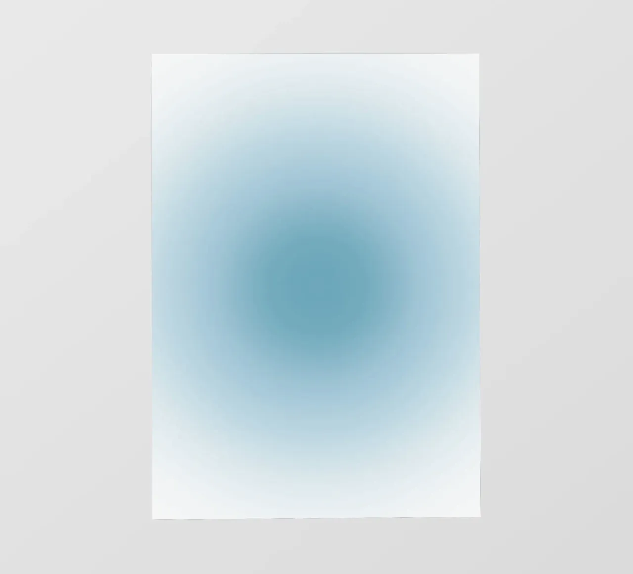 Arte astratta calmante Soft Teal Aura Gradient pellicola backlit da dawnthesea