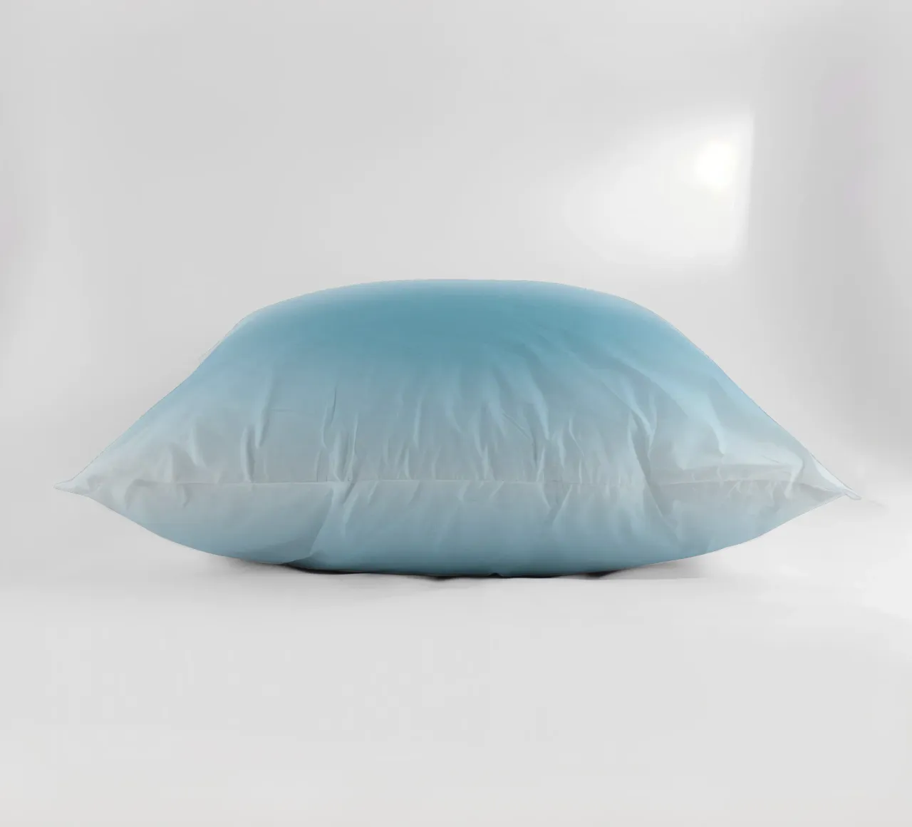 Soft Teal Aura Gradient Calming Abstract Art decorative cushion by dawnthesea