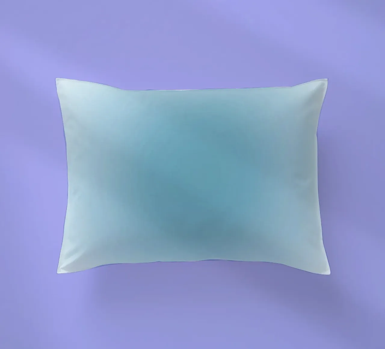 Soft Teal Aura Gradient Calming Abstract Art decorative cushion by dawnthesea
