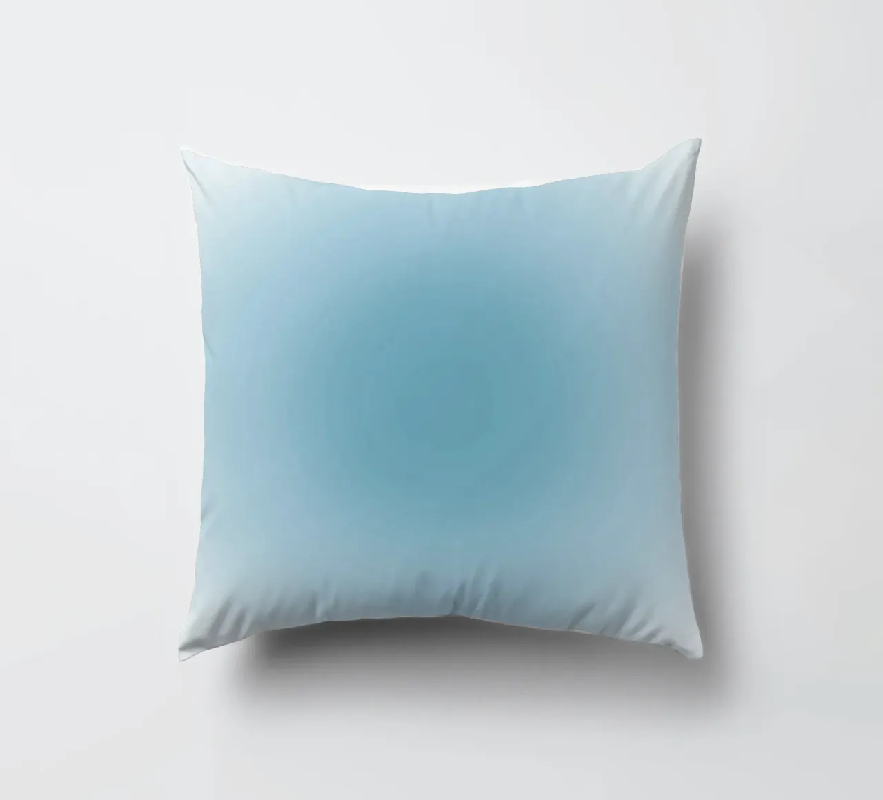 Soft Teal Aura Gradient Calming Abstract Art decorative cushion by dawnthesea