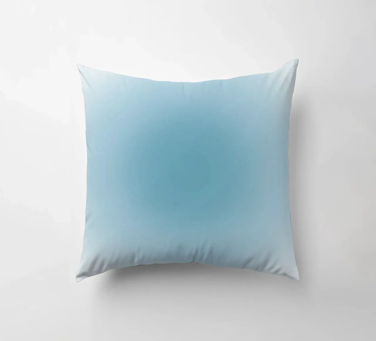 Soft Teal Aura Gradient Calming Abstract Art decorative cushion by dawnthesea