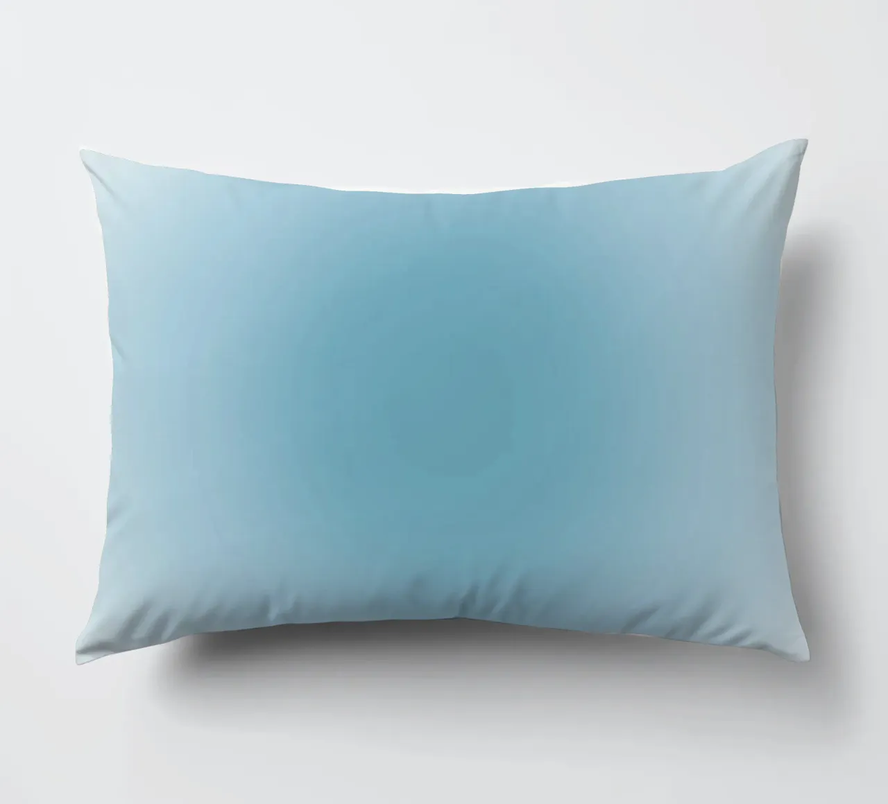 Soft Teal Aura Gradient Calming Abstract Art decorative cushion by dawnthesea
