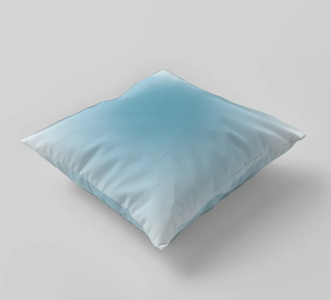 Soft Teal Aura Gradient Calming Abstract Art decorative cushion by dawnthesea