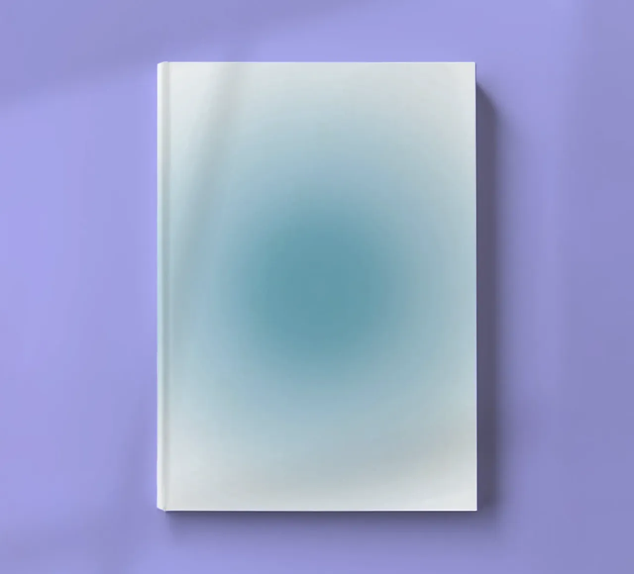 Soft Teal Aura Gradient Calming Abstract Art notebook by dawnthesea