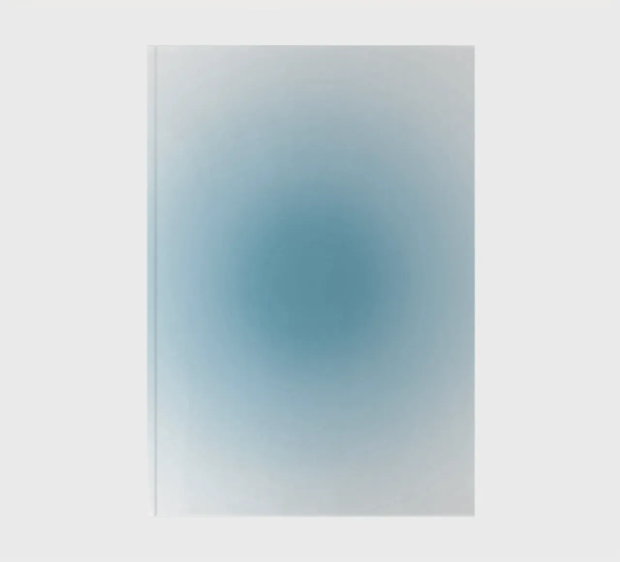 Soft Teal Aura Gradient Calming Abstract Art notebook by dawnthesea
