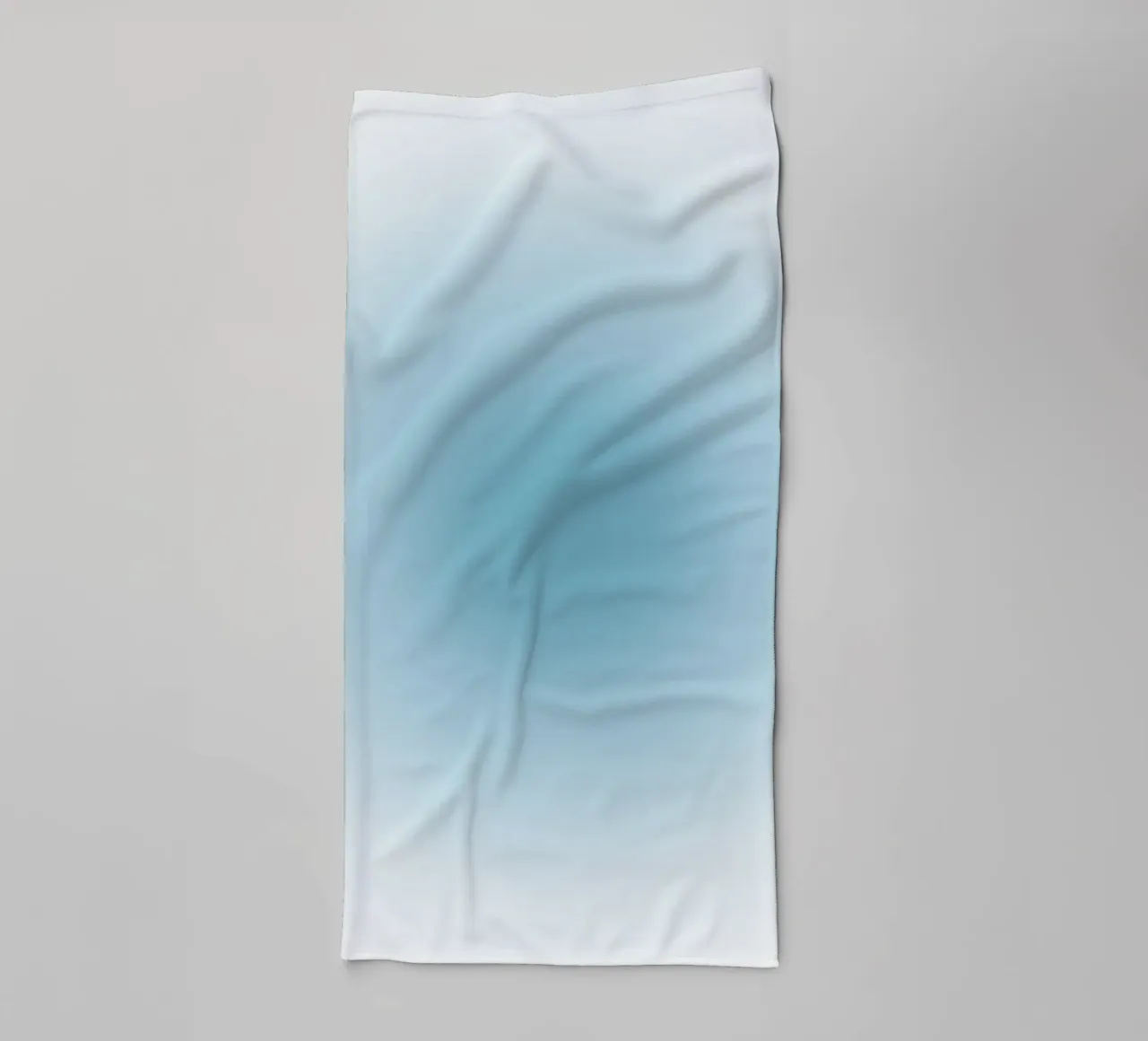 Soft Teal Aura Gradient Calming Abstract Art towel by dawnthesea