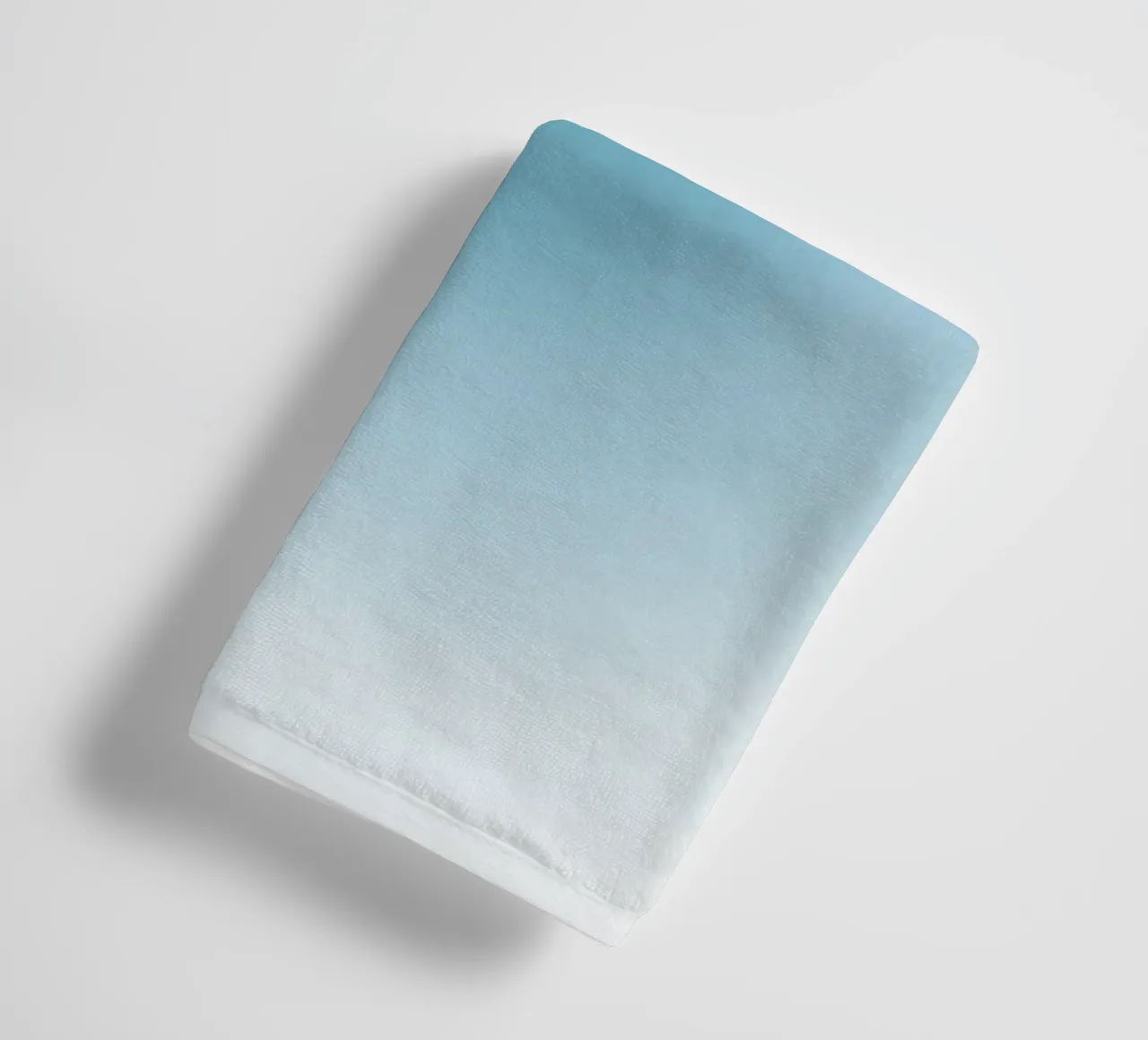 Soft Teal Aura Gradient Calming Abstract Art towel by dawnthesea