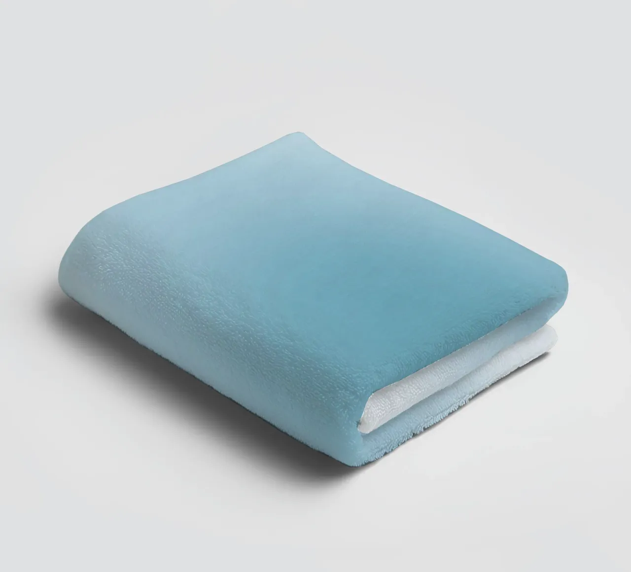 Soft Teal Aura Gradient Calming Abstract Art towel by dawnthesea