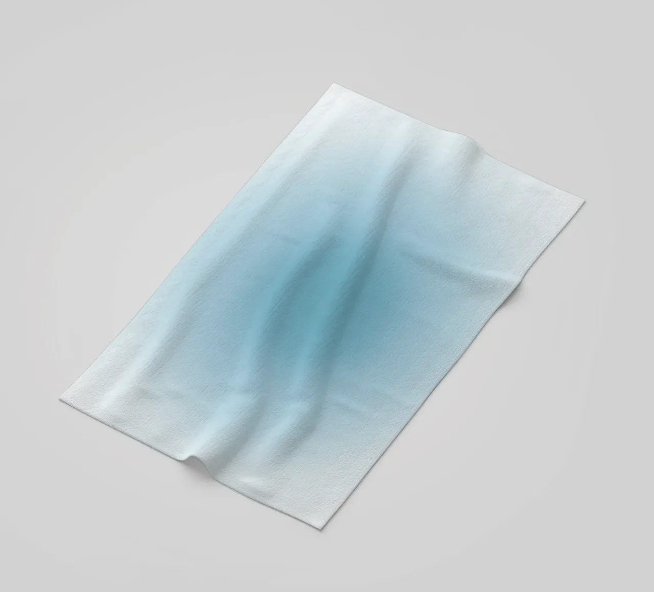 Soft Teal Aura Gradient Calming Abstract Art beach towel by dawnthesea