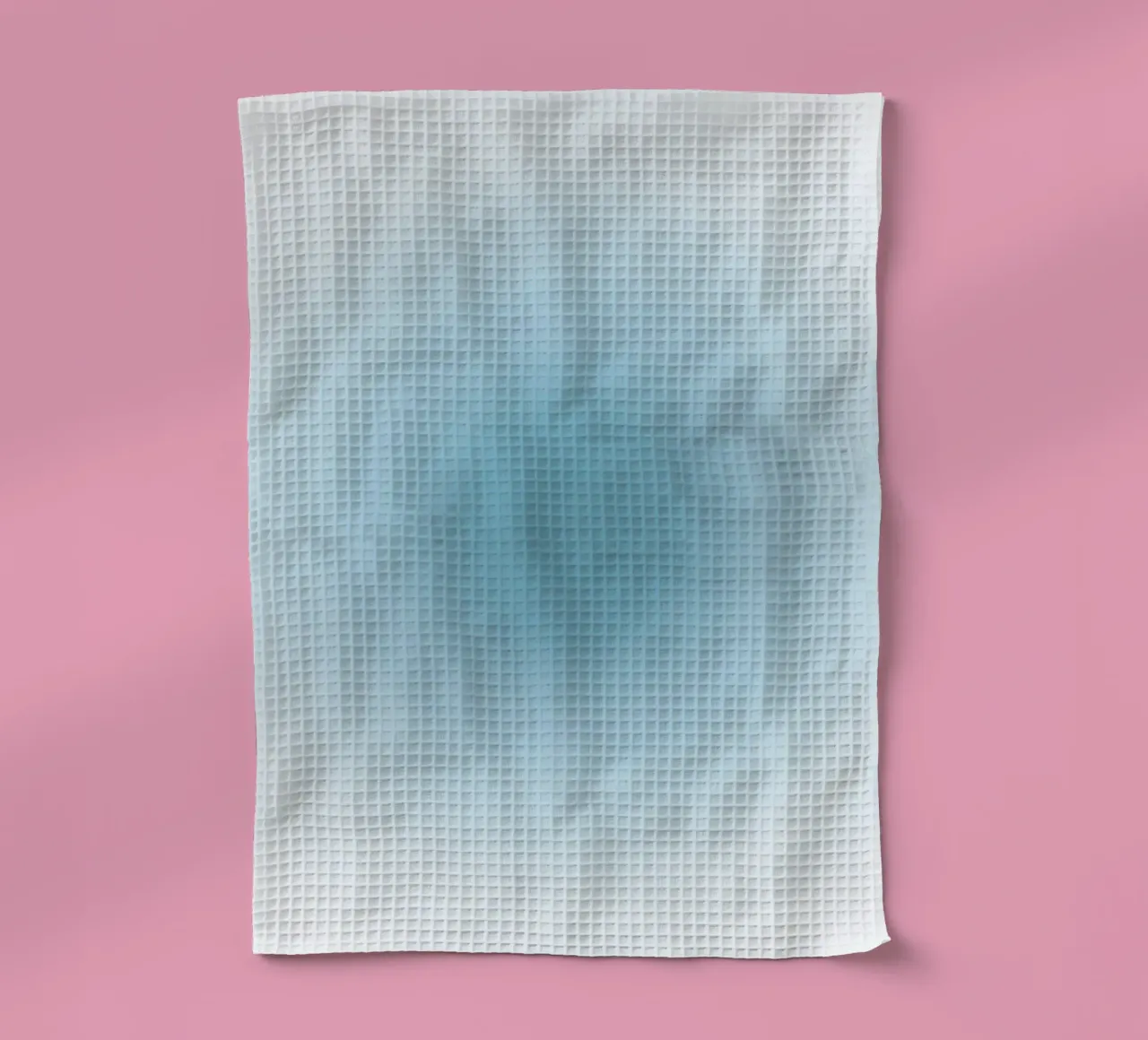 Soft Teal Aura Gradient Calming Abstract Art tea towel by dawnthesea