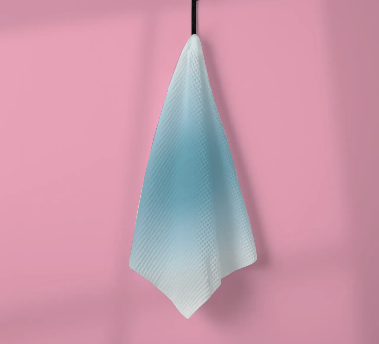 Soft Teal Aura Gradient Calming Abstract Art (art abstrait) torchon de dawnthesea