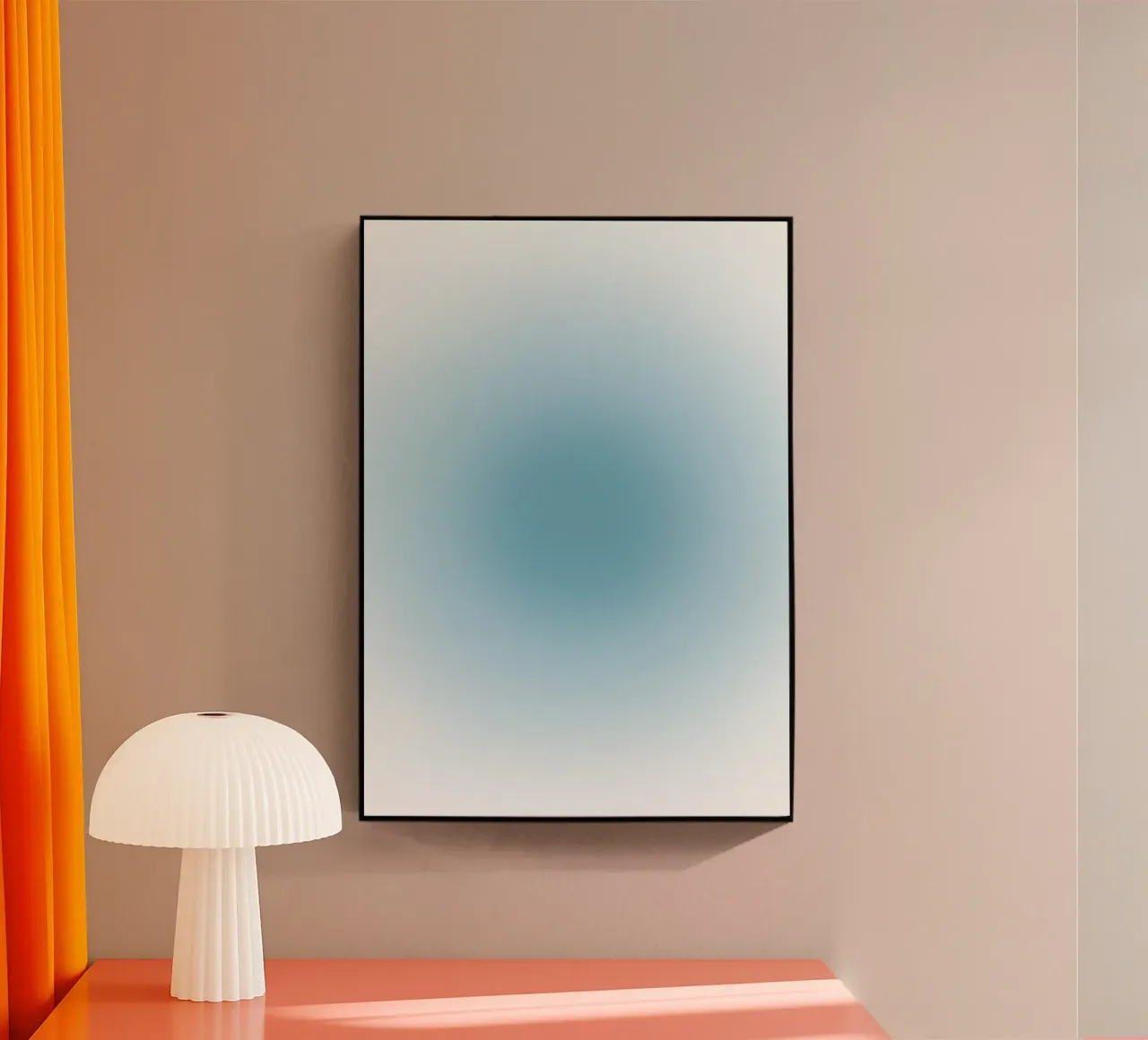 Soft Teal Aura Gradient Calming Abstract Art (art abstrait) plexiglas de dawnthesea