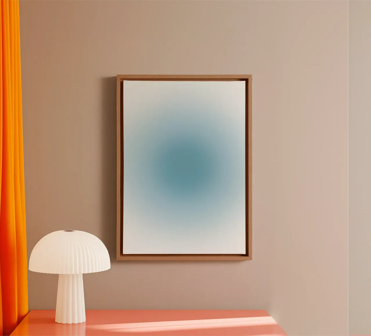 Soft Teal Aura Gradient Calming Abstract Art canvas by dawnthesea