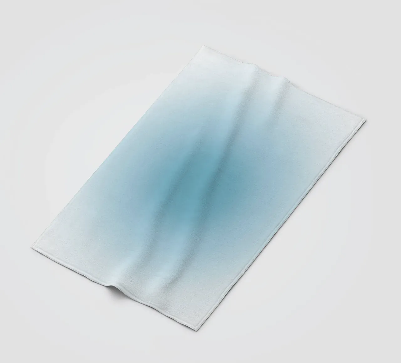 Soft Teal Aura Gradient Calming Abstract Art fleece blanket by dawnthesea