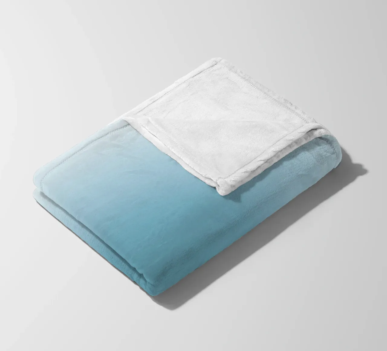 Soft Teal Aura Gradient Calming Abstract Art fleece blanket by dawnthesea