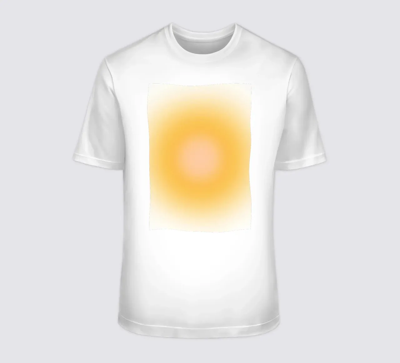 Warm Aura Gradient Golden Orange Abstract Art t-shirt by dawnthesea