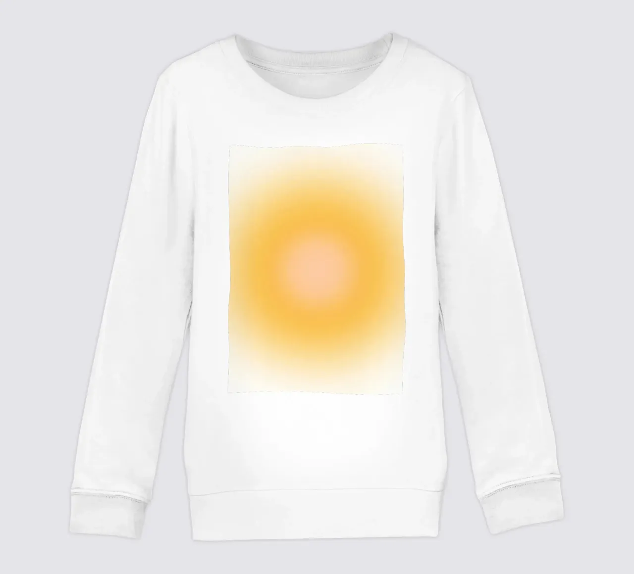 Warm Aura Gradient Golden Orange Abstract Art sweat enfant de dawnthesea