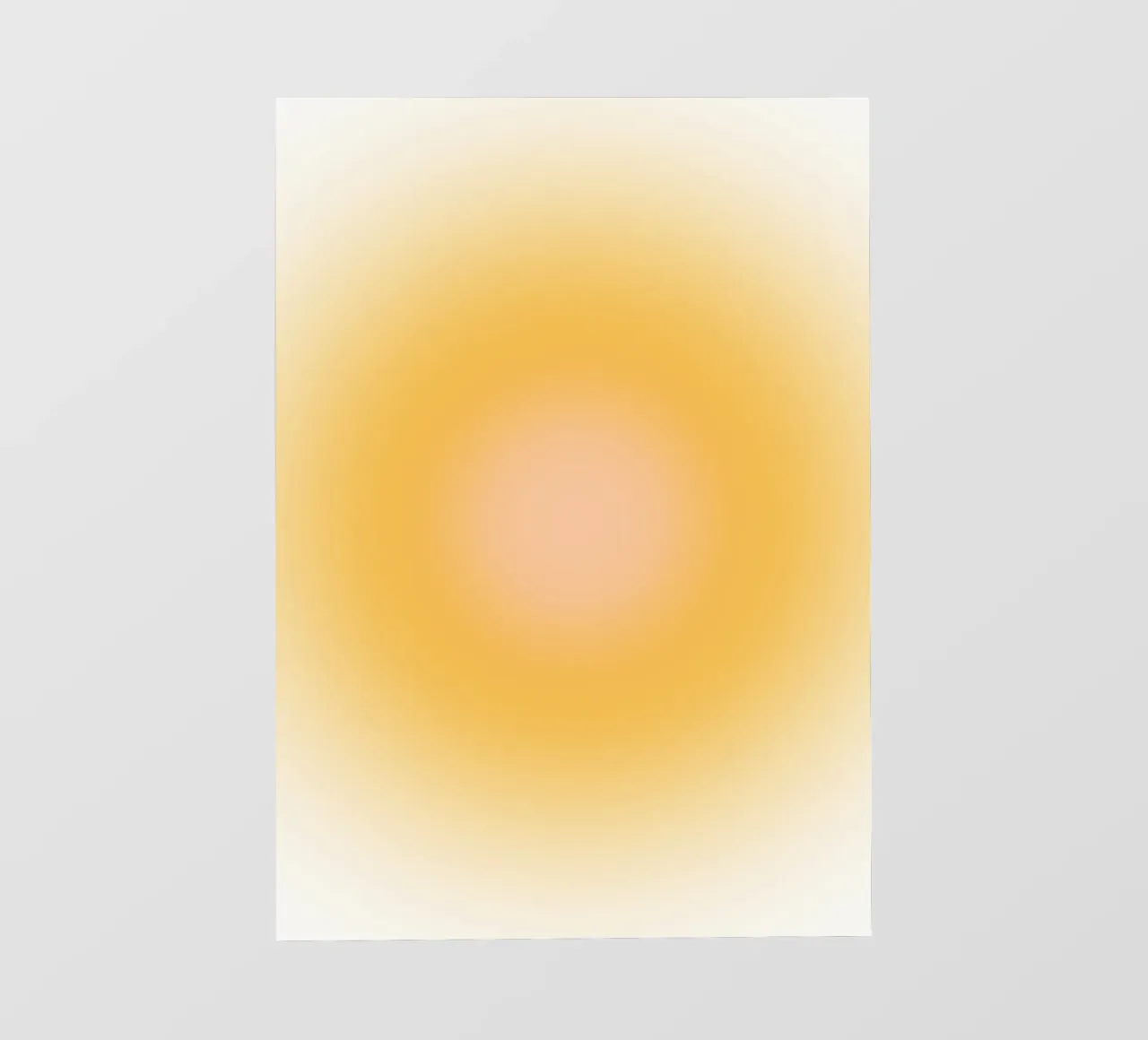 Warm Aura Gradient Golden Orange Abstract Art PVC Plane von dawnthesea