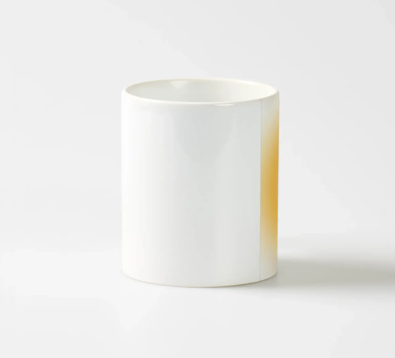 Warme Aura Kleurverloop Goud Oranje Abstracte Kunst keramische mok van dawnthesea
