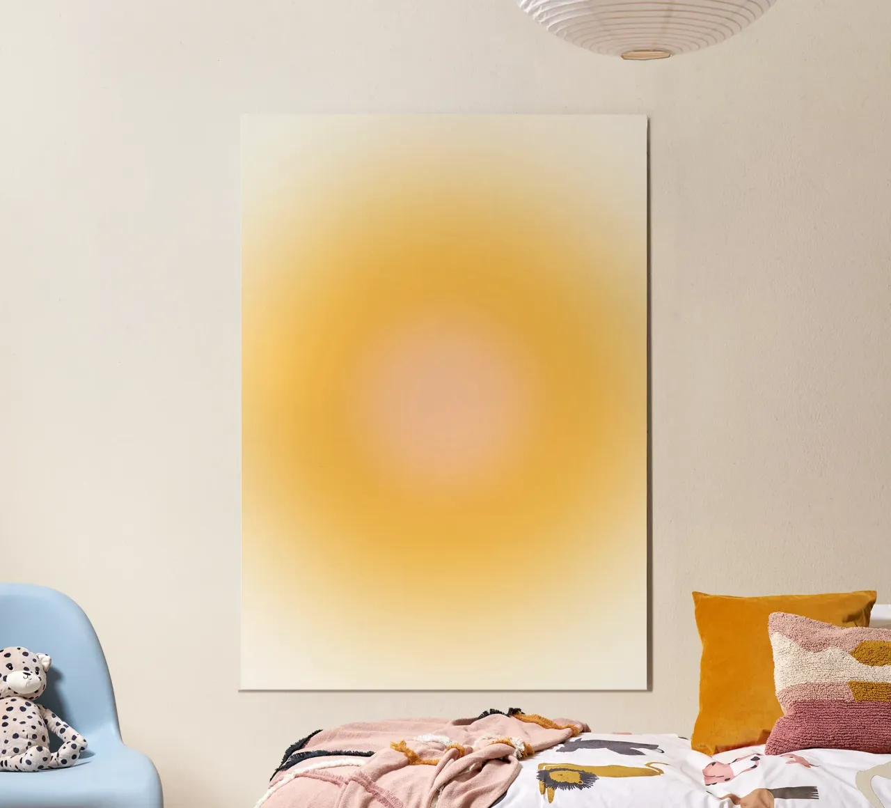 Warme Aura Kleurverloop Goud Oranje Abstracte Kunst hahnemühle van dawnthesea