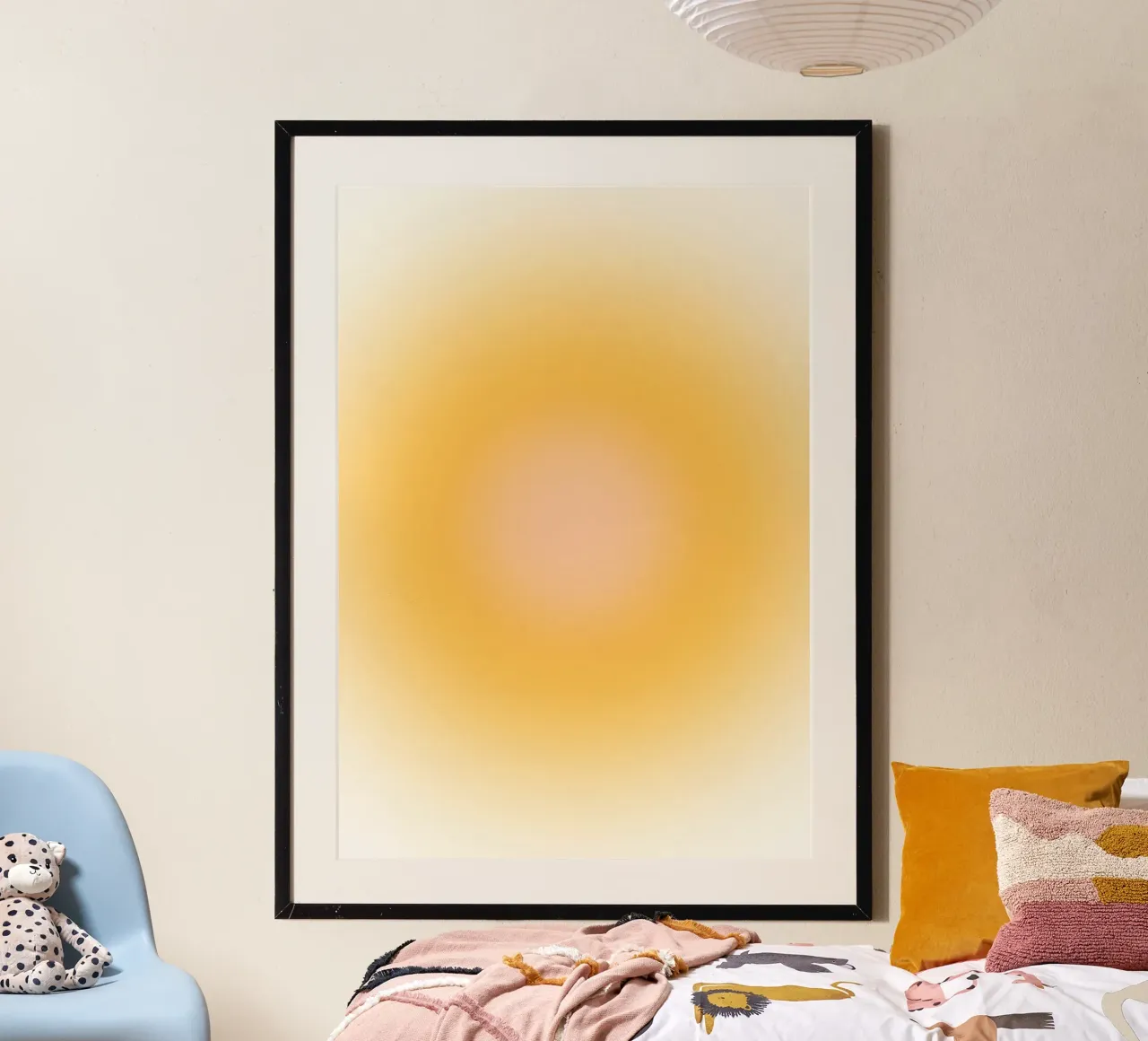 Warme Aura Kleurverloop Goud Oranje Abstracte Kunst hahnemühle van dawnthesea