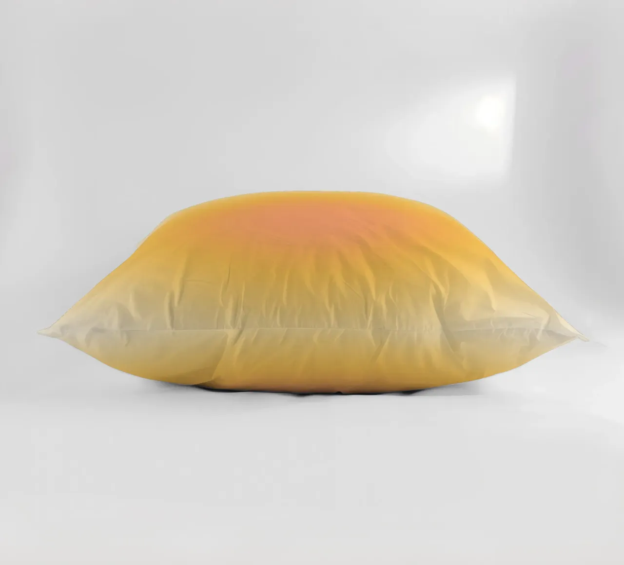 Soft Peach Aura Gradient Warm Abstract Art decorative cushion by dawnthesea