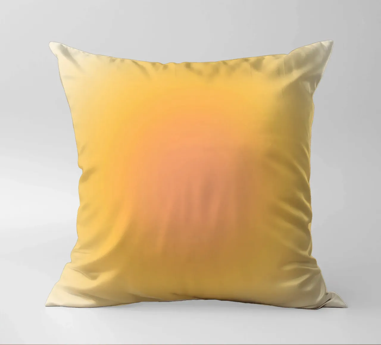 Soft Peach Aura Gradient Warm Abstract Art decorative cushion by dawnthesea