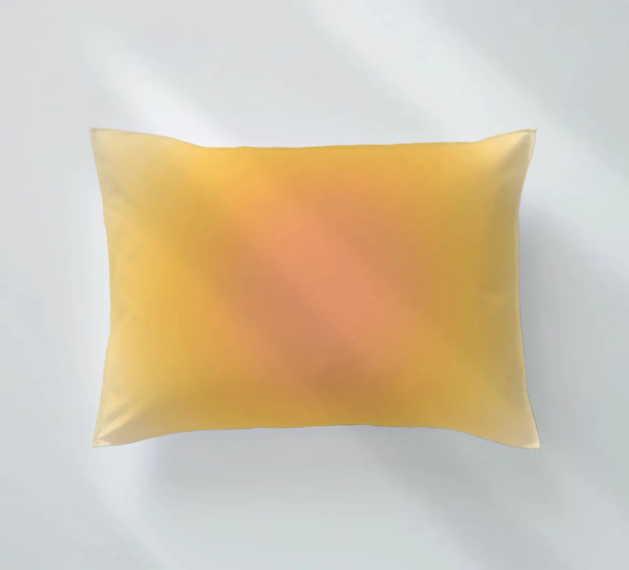 Soft Peach Aura Gradient Warm Abstract Art decorative cushion by dawnthesea