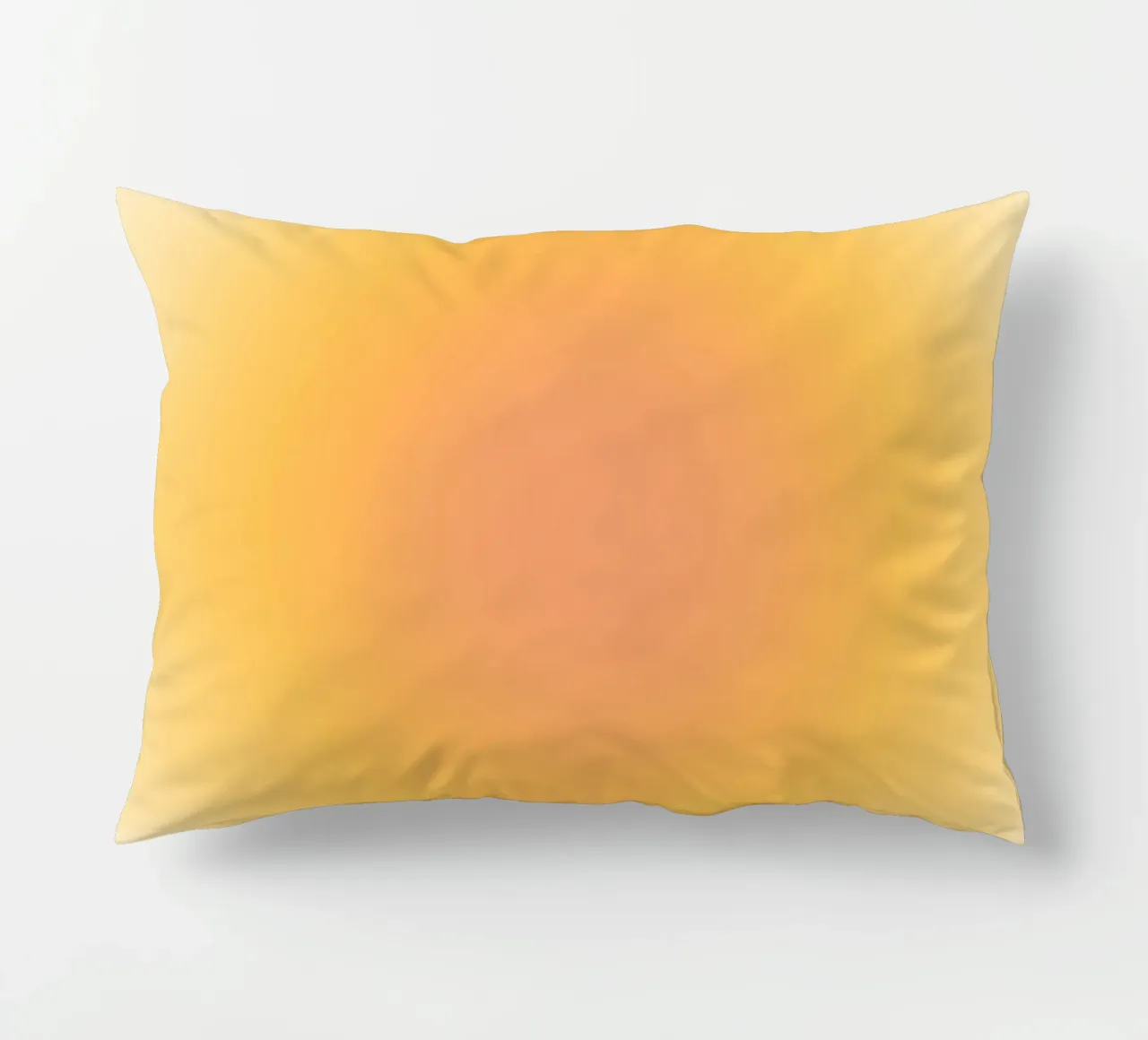 Soft Peach Aura Gradient Warm Abstract Art decorative cushion by dawnthesea