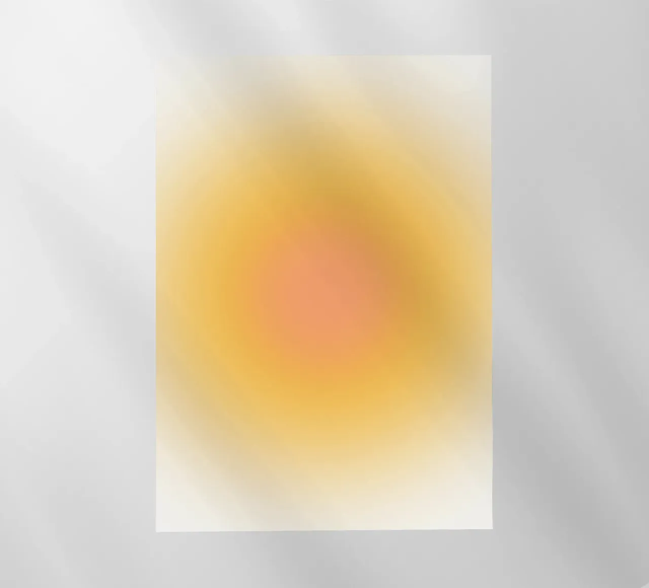 Soft Peach Aura Gradiente Cálido Arte Abstracto lámina retroiluminada de dawnthesea
