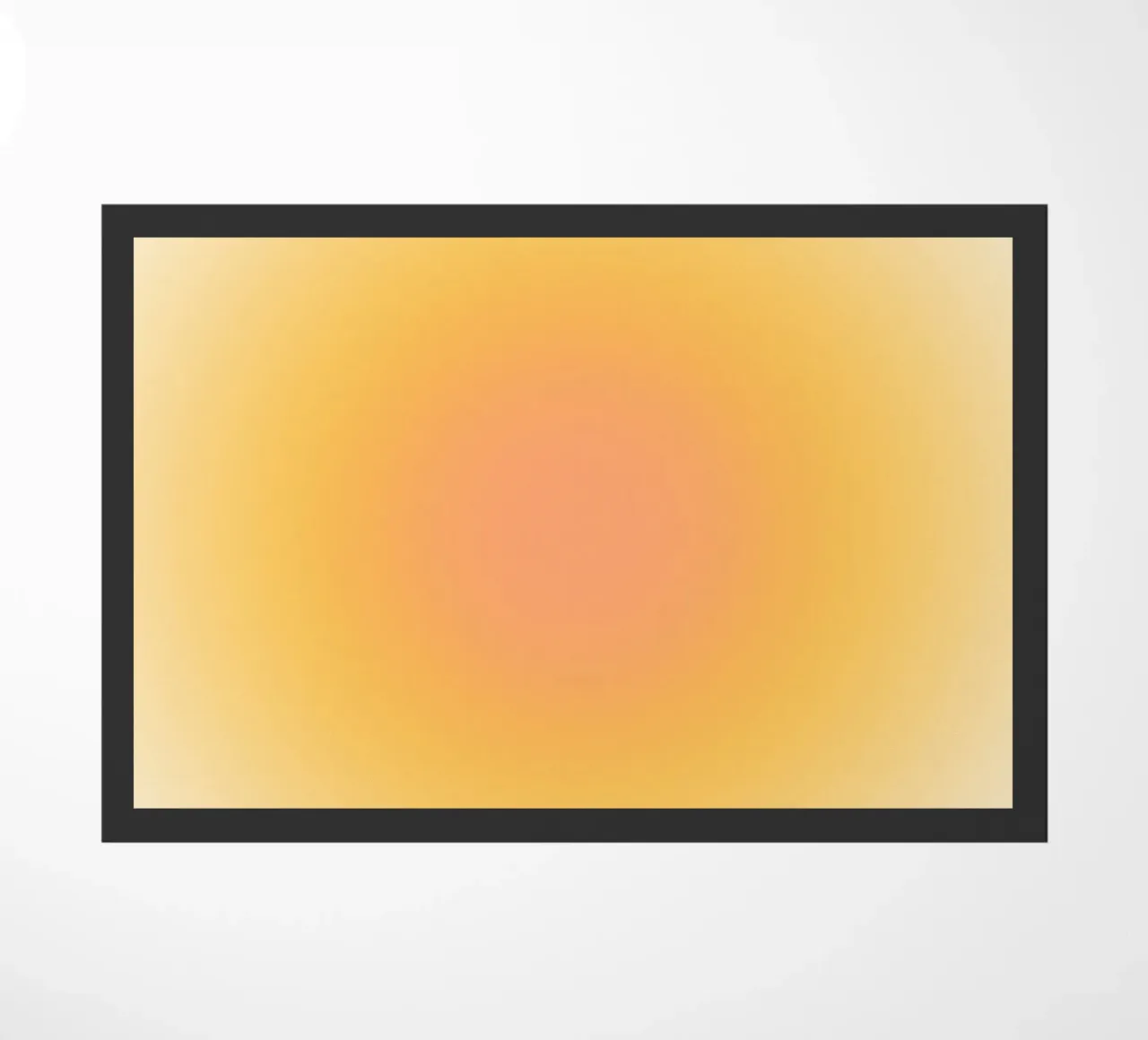 Soft Peach Aura Gradient Warm Abstract Art (Art abstrait) paillasson de dawnthesea