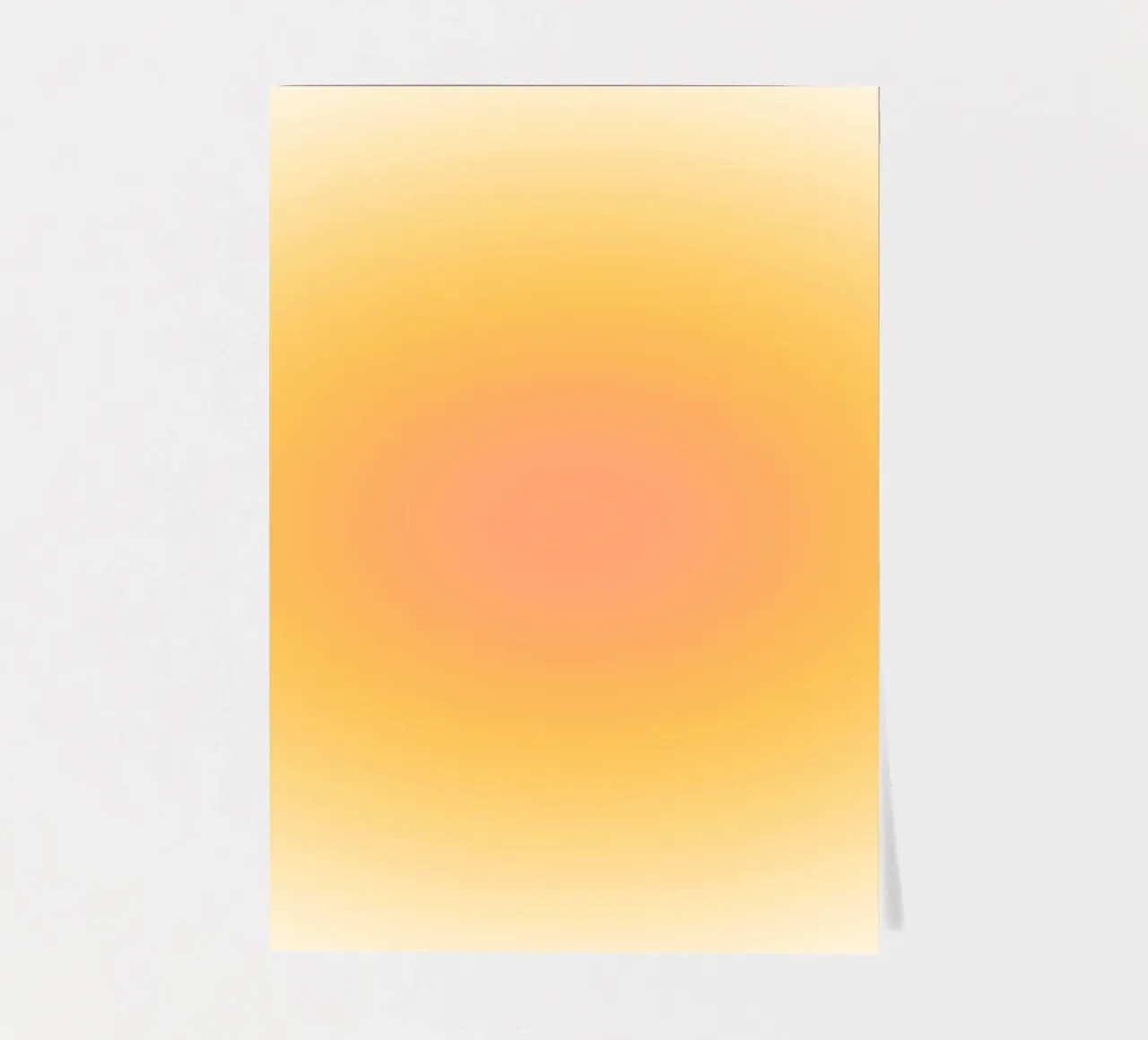 Soft Peach Aura Gradient Warm Abstract Art (Art abstrait) planche autocollant de dawnthesea
