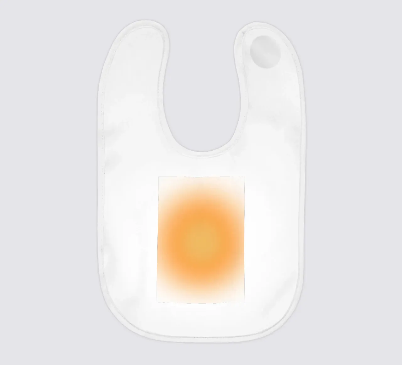 Soft Orange Aura Gradient Calm Abstrakte Kunst Babylätzchen von dawnthesea