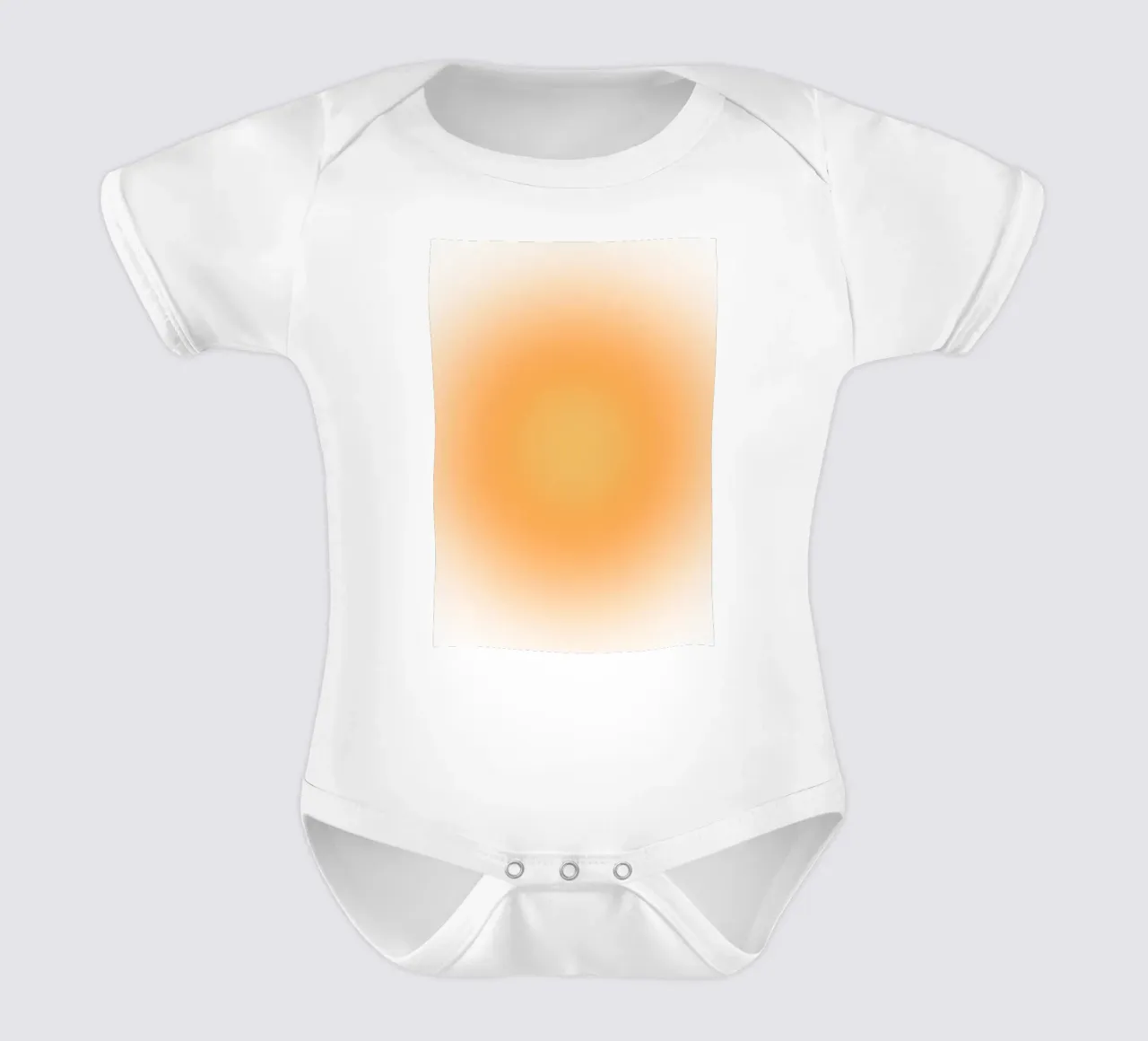 Soft Orange Aura Gradient Calm Abstract Art body bébé de dawnthesea