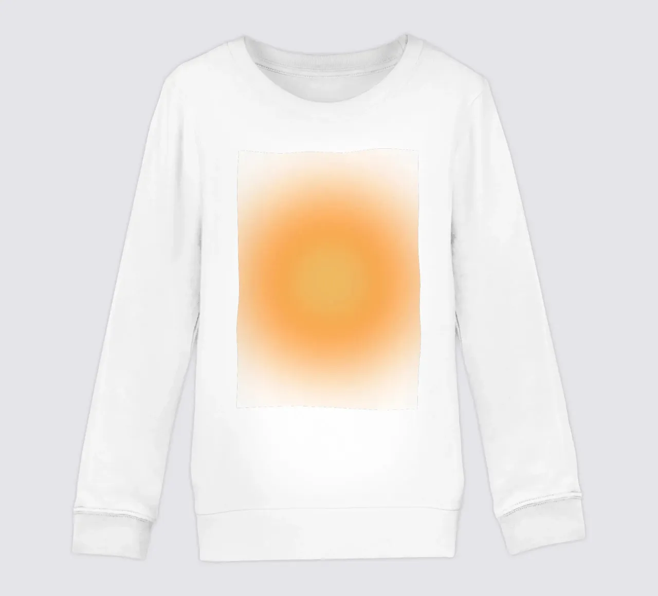 Aura Naranja Suave Gradiente Calma Arte Abstracto sudadera para niño de dawnthesea