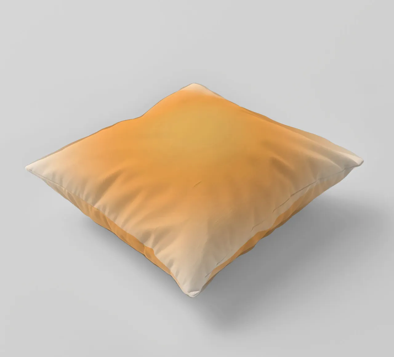 Soft Orange Aura Gradient Calm Abstract Art decorative cushion by dawnthesea