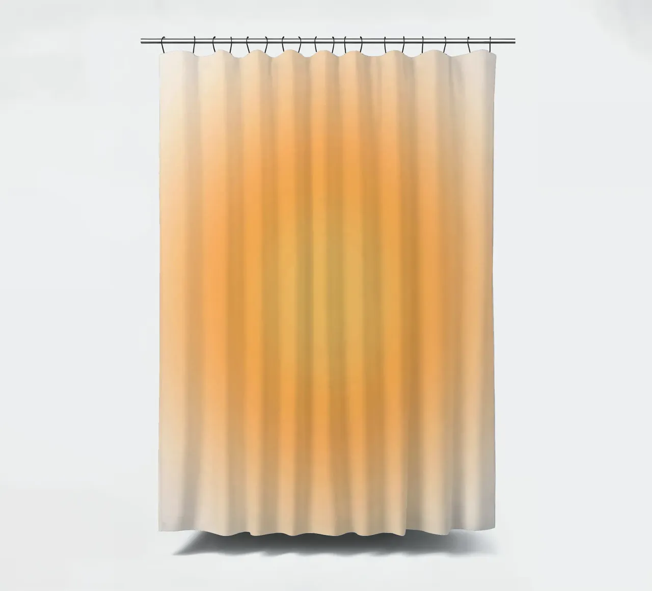 Soft Orange Aura Gradient Calm Abstrakte Kunst Duschvorhang von dawnthesea