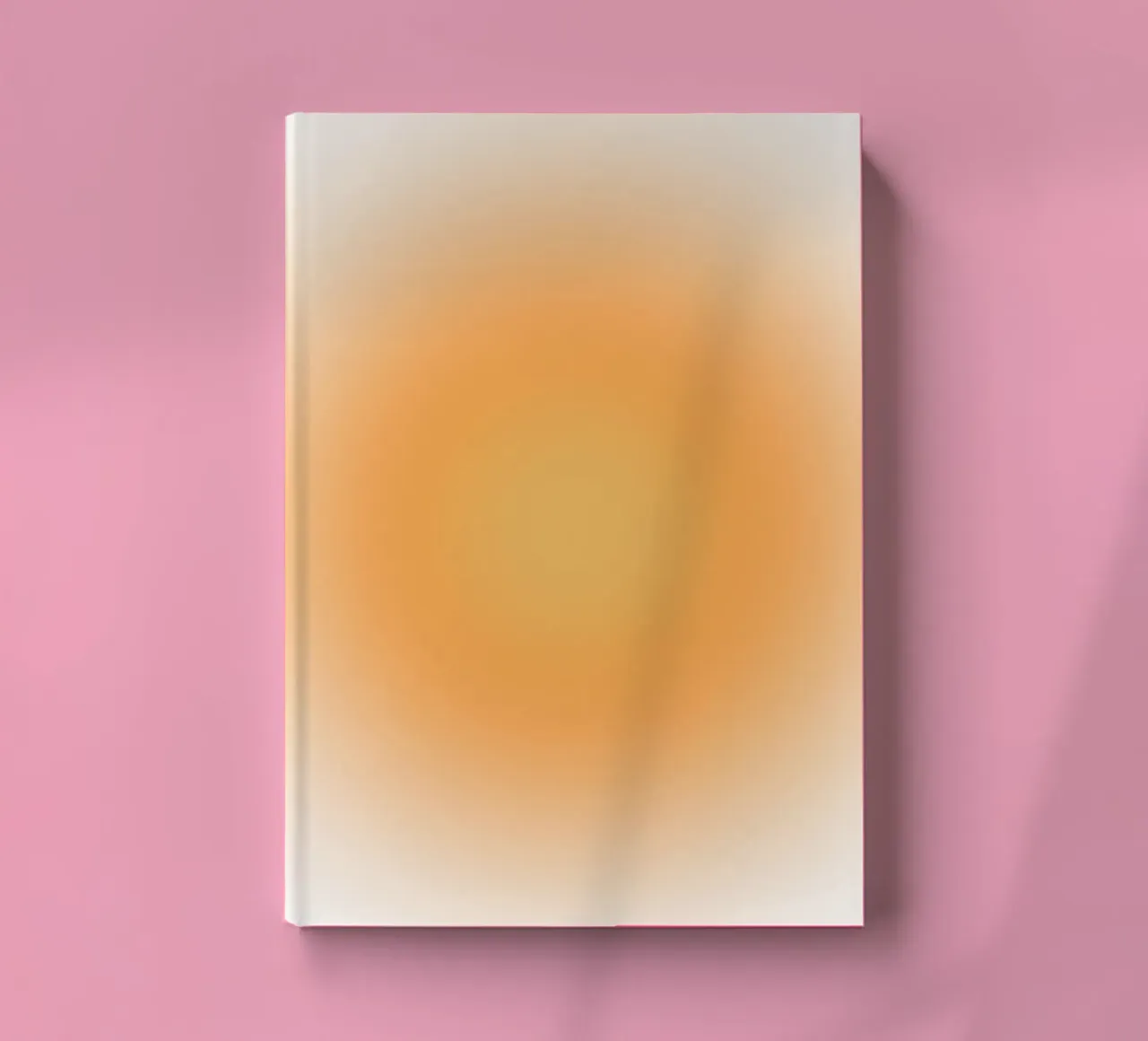 Soft Orange Aura Gradient Calm Abstract Art notebook by dawnthesea