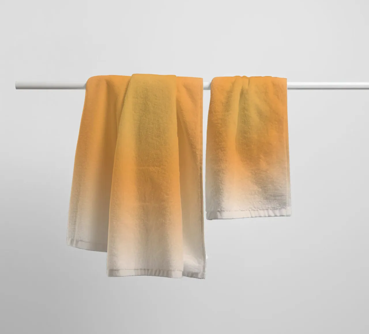Soft Orange Aura Gradient Calm Abstract Art towel by dawnthesea