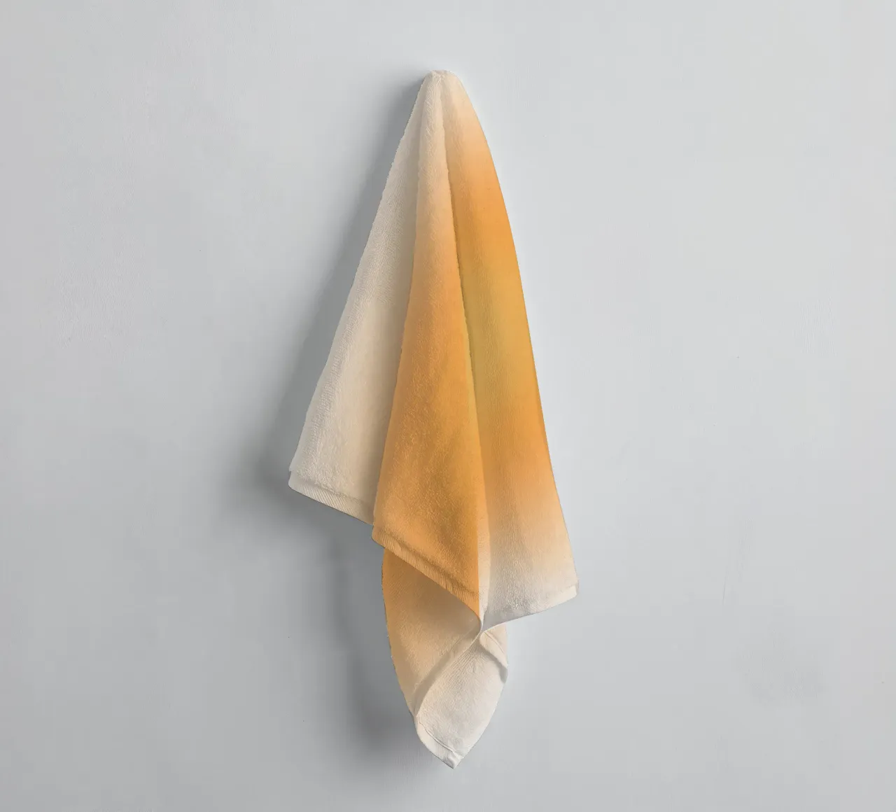 Soft Orange Aura Gradient Calm Abstract Art towel by dawnthesea