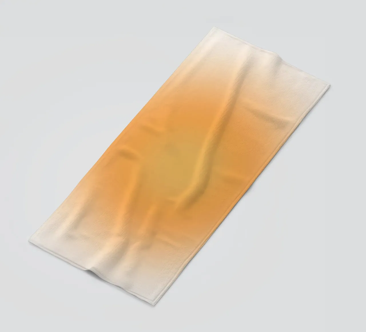 Soft Orange Aura Gradient Calm Abstract Art beach towel by dawnthesea