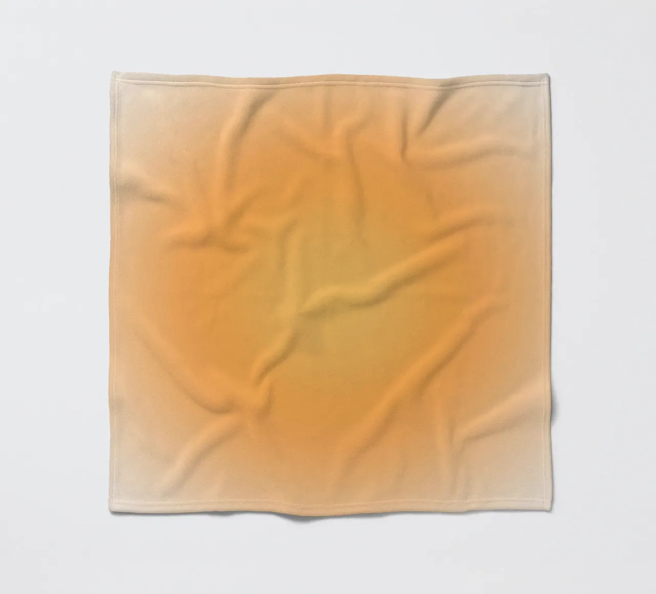 Soft Orange Aura Gradient Calm Abstract Art fleece blanket by dawnthesea