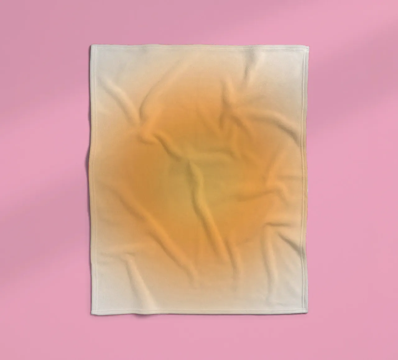 Soft Orange Aura Gradient Calm Abstract Art fleece blanket by dawnthesea