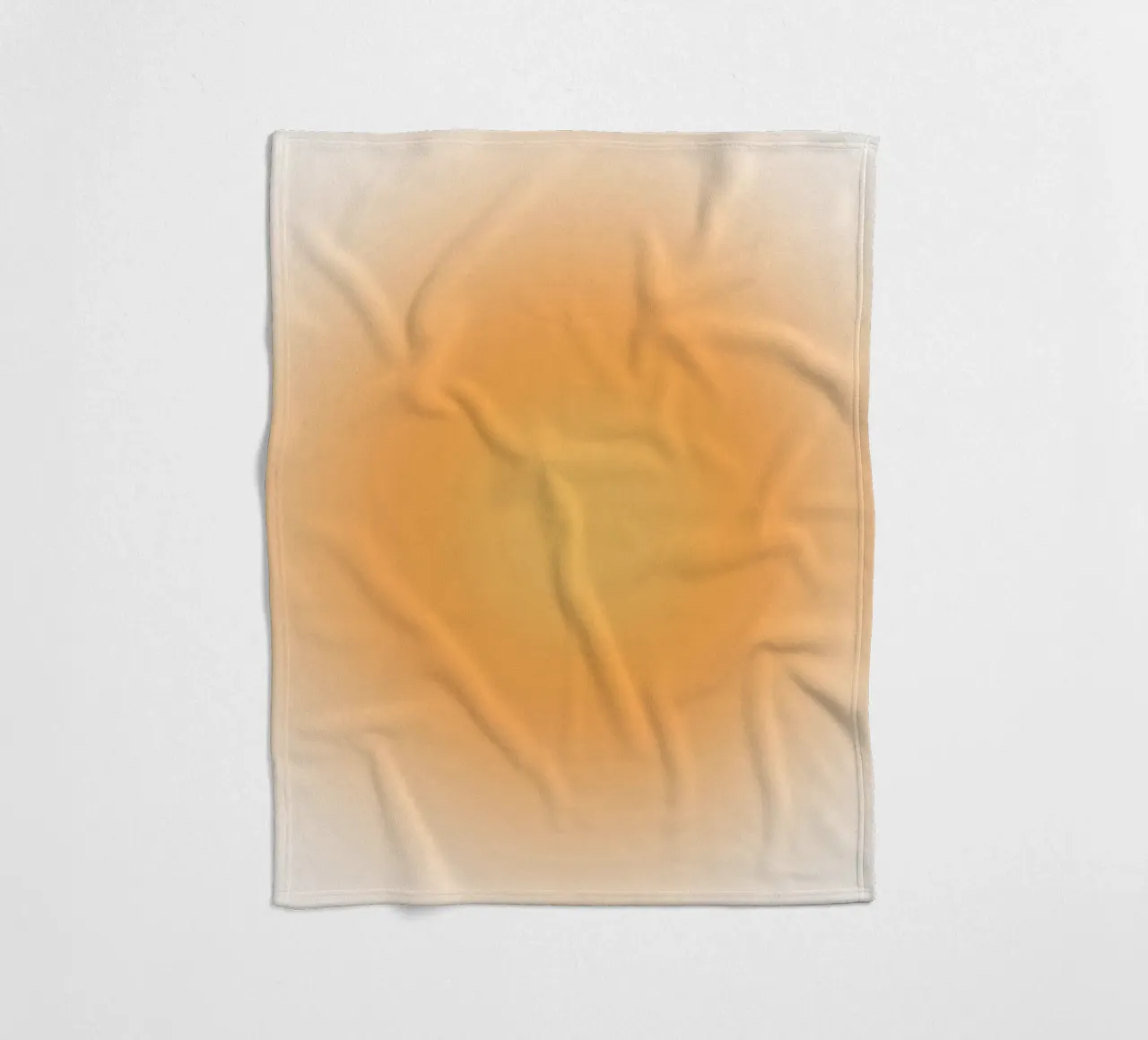 Soft Orange Aura Gradient Calm Abstract Art fleece blanket by dawnthesea