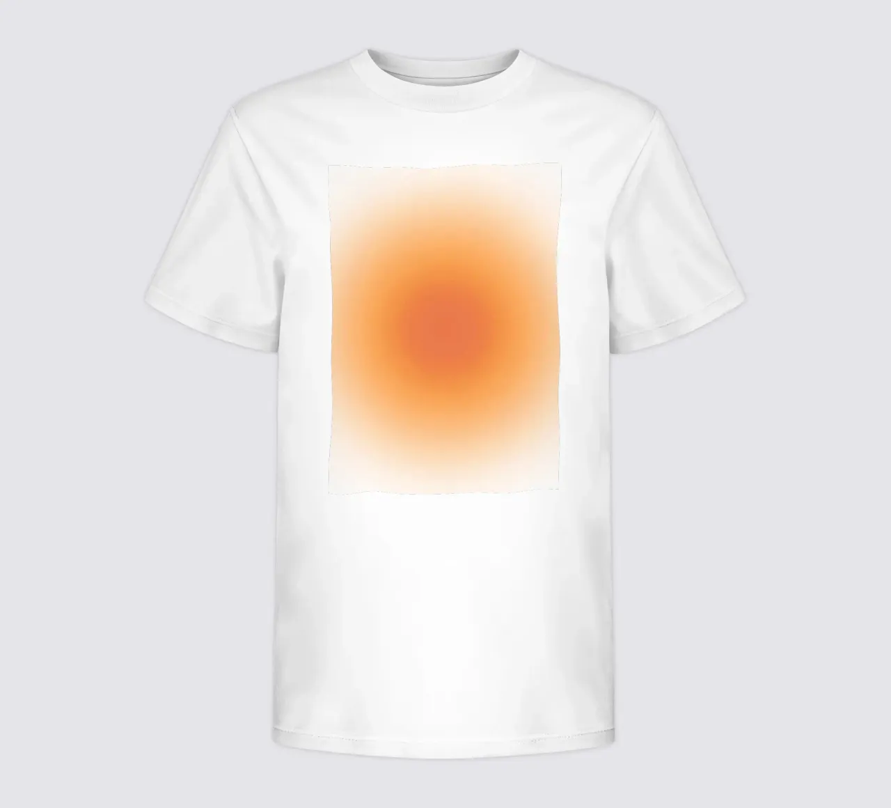 Warm Coral Aura Gradient Abstrakter Kunstdruck Kinder T-Shirt von dawnthesea