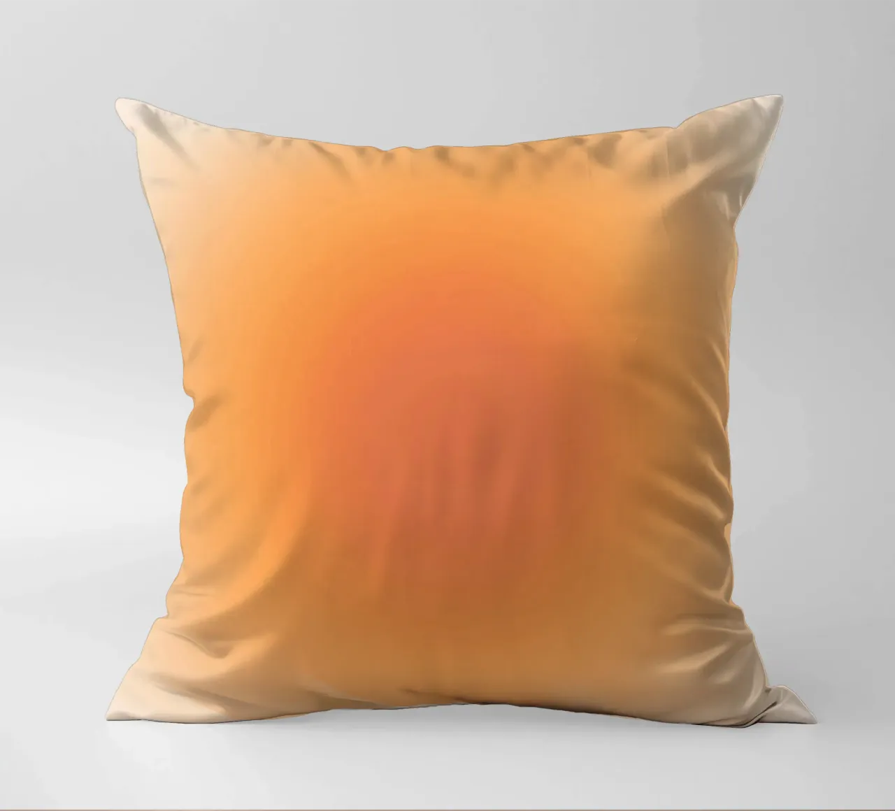 Corail chaud Aura Gradient Abstract Art Print coussin de dawnthesea