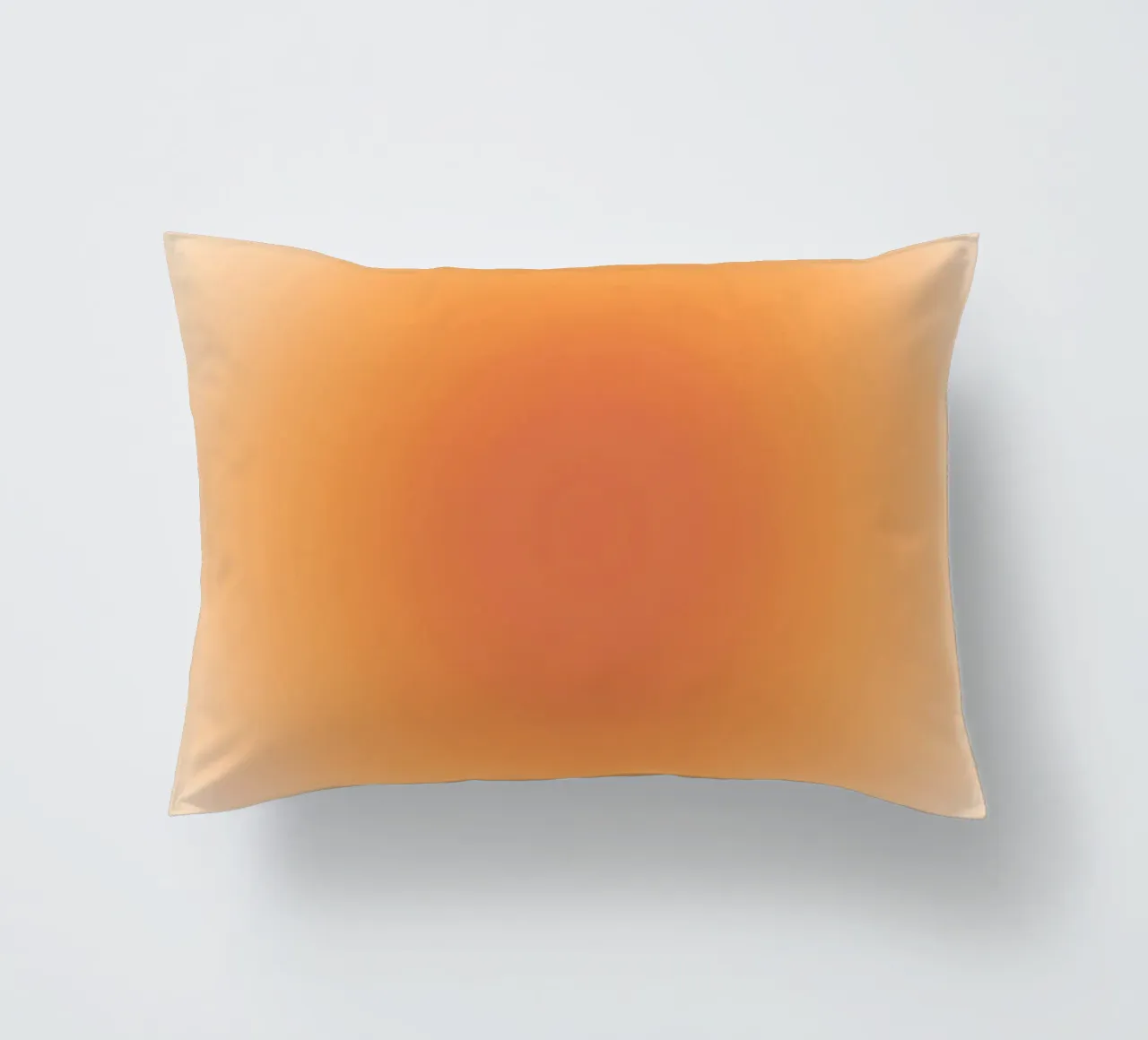 Corail chaud Aura Gradient Abstract Art Print coussin de dawnthesea