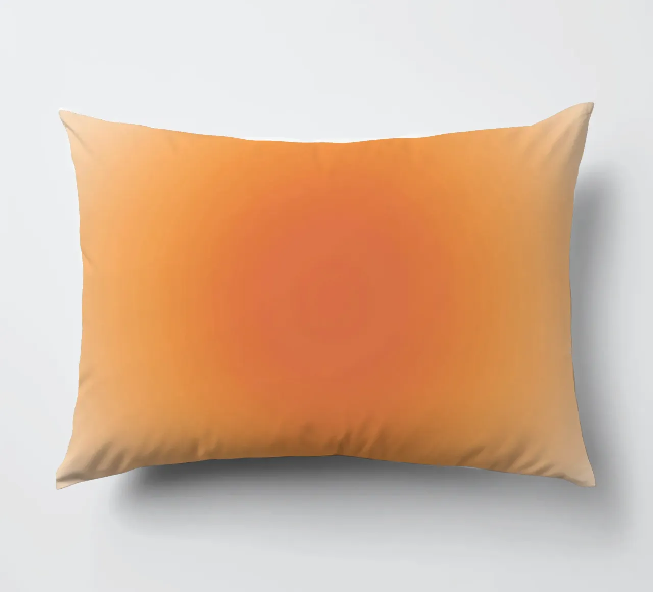 Corail chaud Aura Gradient Abstract Art Print coussin de dawnthesea