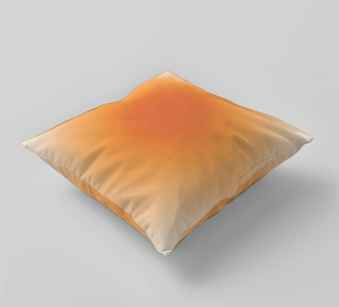 Corail chaud Aura Gradient Abstract Art Print coussin de dawnthesea