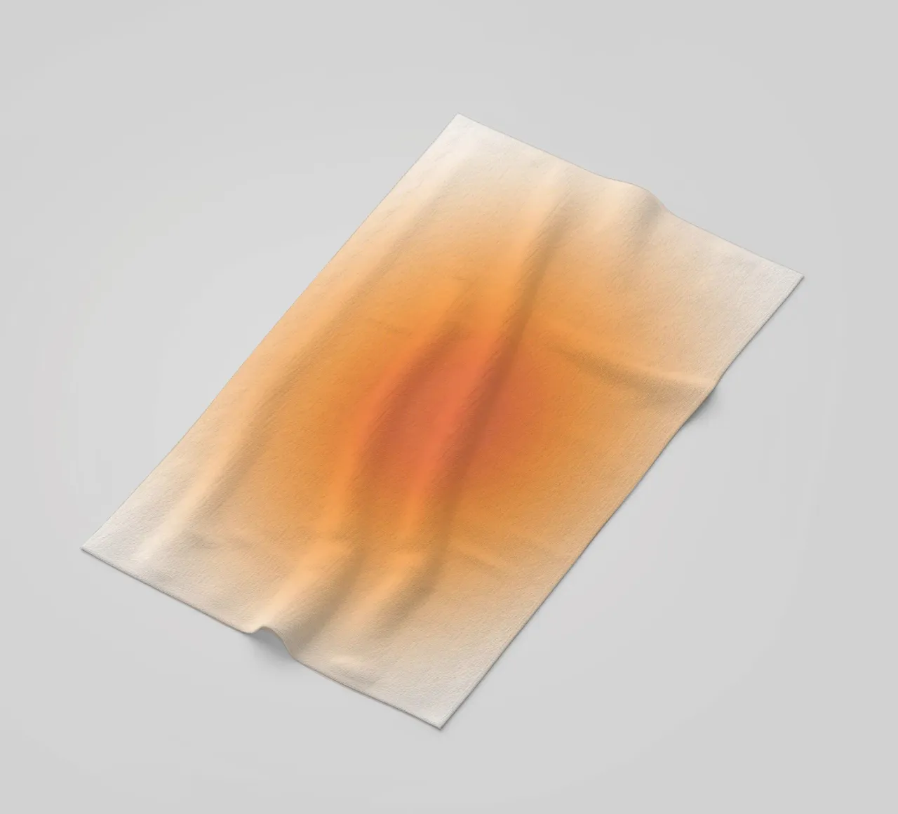 Warm koraal Aura kleurverloop abstracte kunstdruk strandhanddoek van dawnthesea